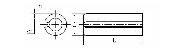 25 шт./лот M5X8mm-50mm GB879 стальная распорная пружина дюбель Натяжной ролик штырь упругий цилиндрический шплинт штырь 25 шт. Размер M5X50mm