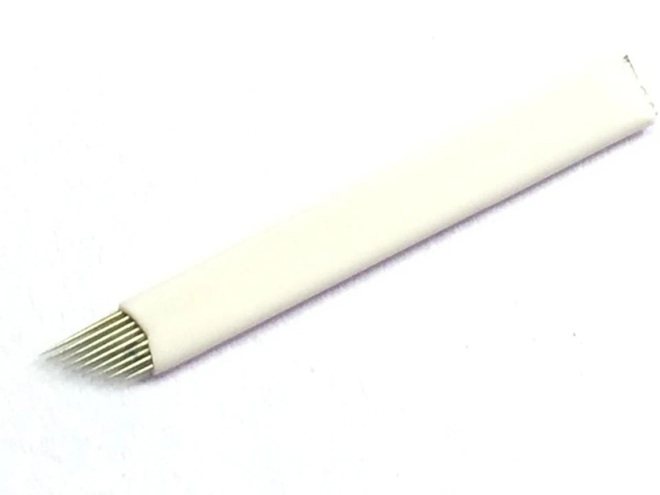 100 шт. 9 штырьковых лезвий для перманентного макияжа бровей | Красота и здоровье