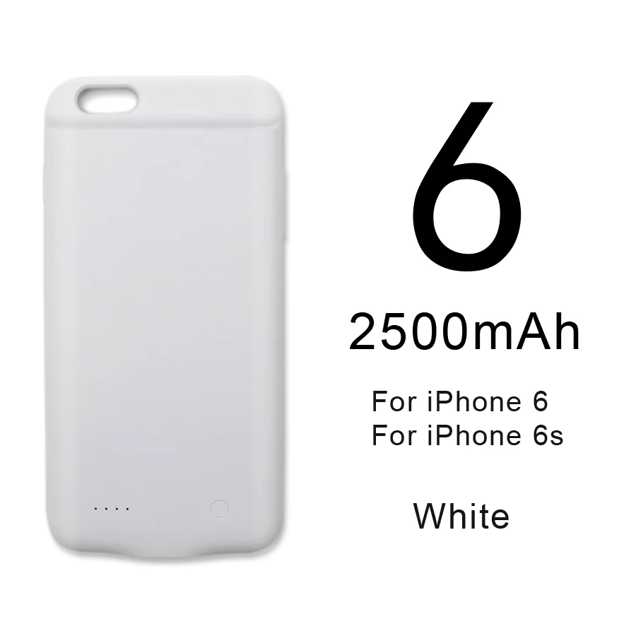 HORUG чехол для зарядного устройства для iPhone 6, 7, 8, 6s Plus, чехол для аккумулятора, внешний аккумулятор, чехол для зарядки s, зарядное устройство, ультра тонкий внешний чехол - Цвет: For iPhone 6 6s