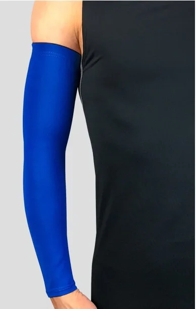 2PCS blue 2 шт. супер эластичные баскетбольные рукава налокотник для волейбола дышащий лайкровый велосипедный костюм налокотники Поддержка компрессионная скобка - Цвет: 2PCS blue
