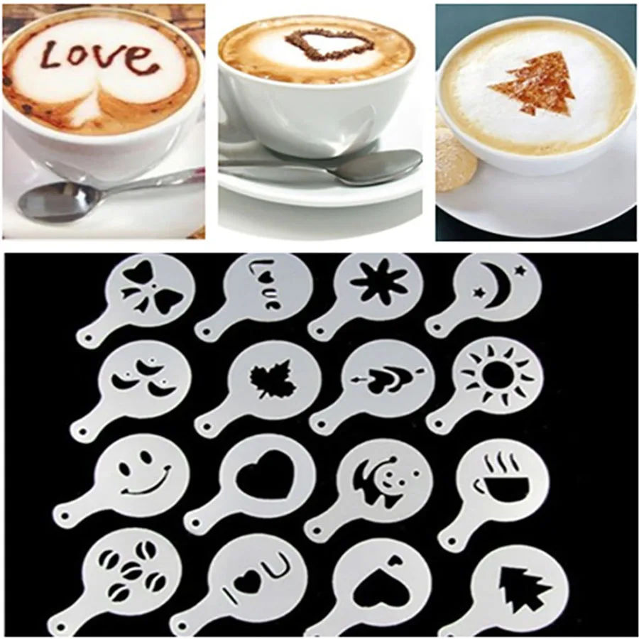 16 форм различные модели популярный модный инструмент для украшения кофейного