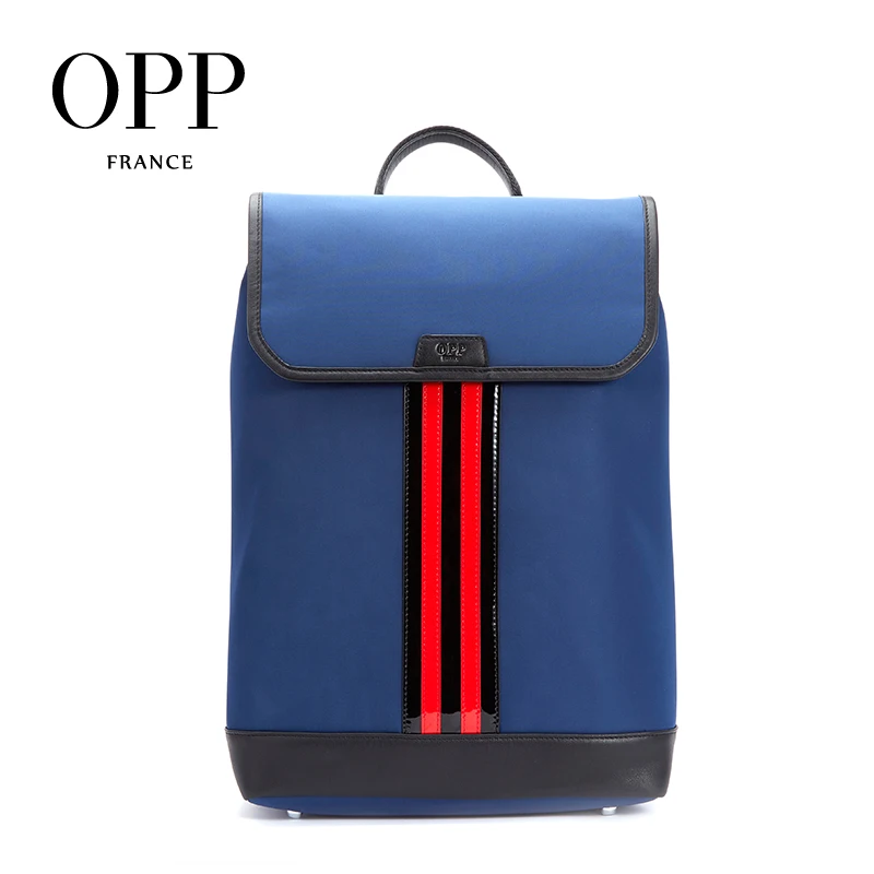 OPP мужской модный кожаный рюкзак большой емкости Повседневная Деловая дорожная