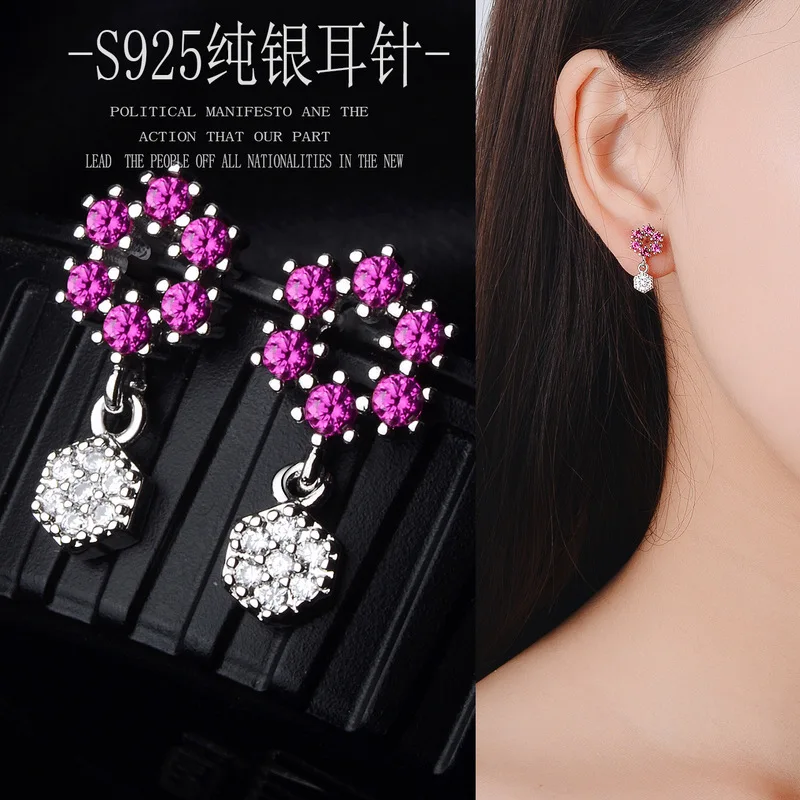 Zircon earringsJewelry &amp Accessories Fashion Jewelry Stud Earrings |