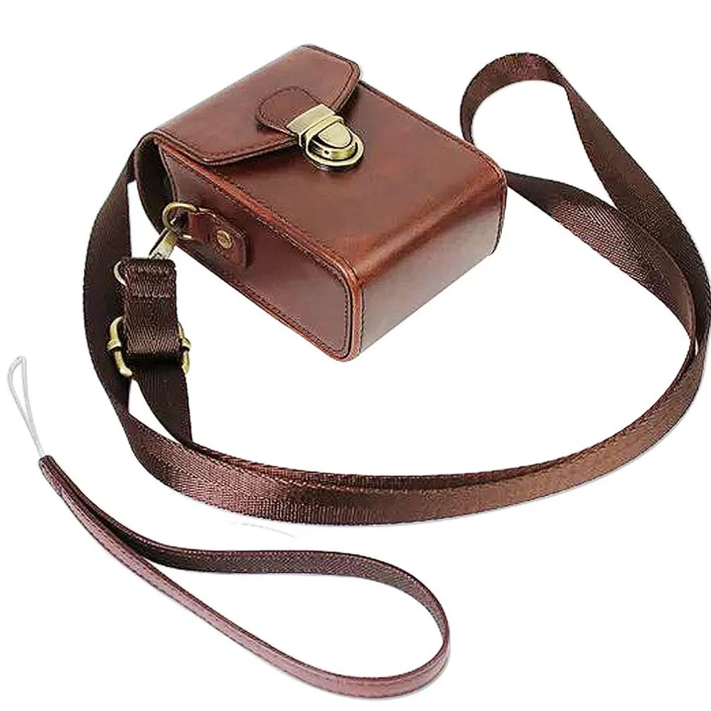 Чехол для камеры из искусственной кожи с ремешком Sony RX100 VII M7 RX100VI M6 RX100VA M5A RX100V RX100IV