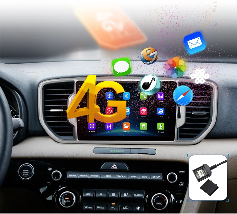 AWESAFE for KIA Sportage 4 KX5 Car Radio Multimedia video player GPS No 2din 2 din Android 8.1 2G+32G