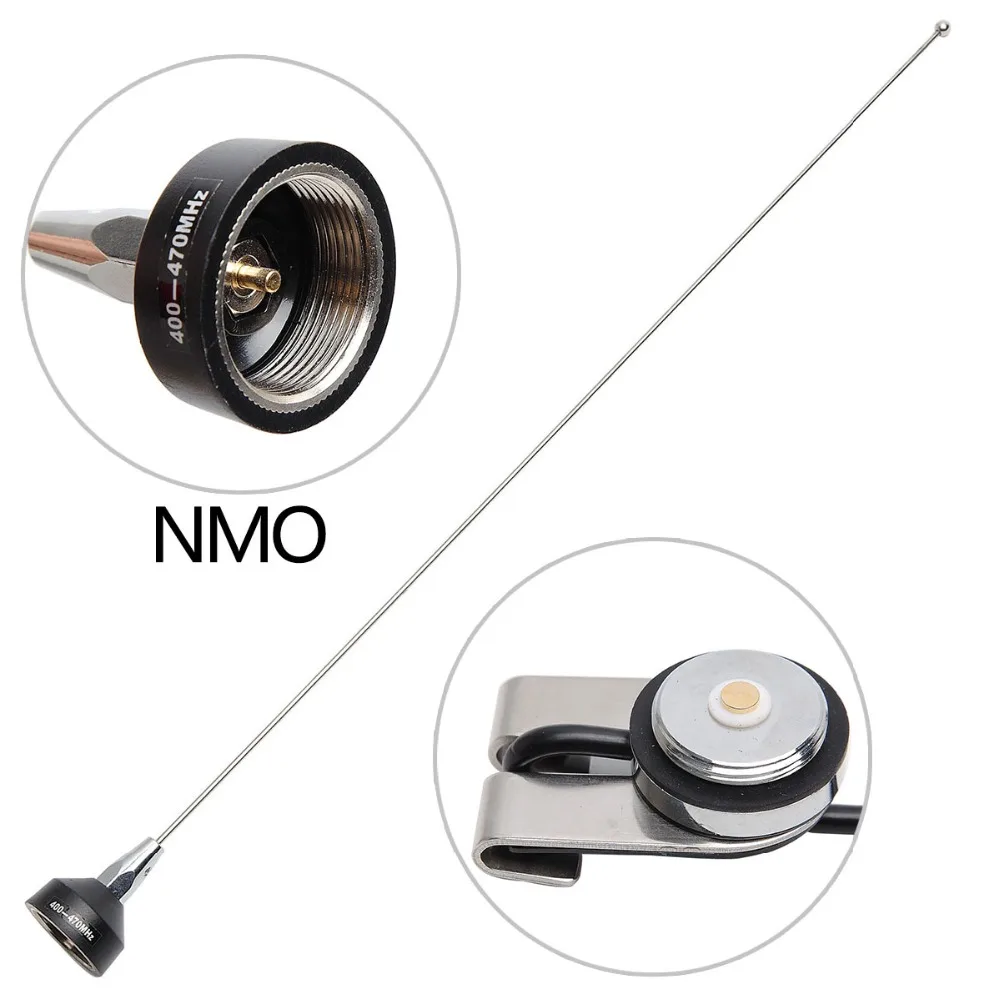 ABBREE NA-37 UHF 400-470MHZ Антенна nmo Mount RG-58U 5 м/16.4ft коаксиальный кабель для QYT TYT Baojie Автомобильная Мобильная радиостанция для транспортных средств