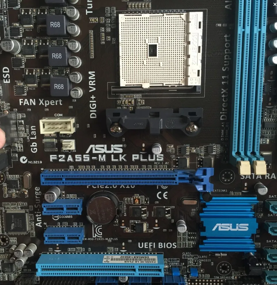 Оригинальная материнская плата для ASUS F2A55-M LK PLUS с разъемом FM2 DDR3 USB2.0 16GB DVI VGA A55 настольная материнская плата