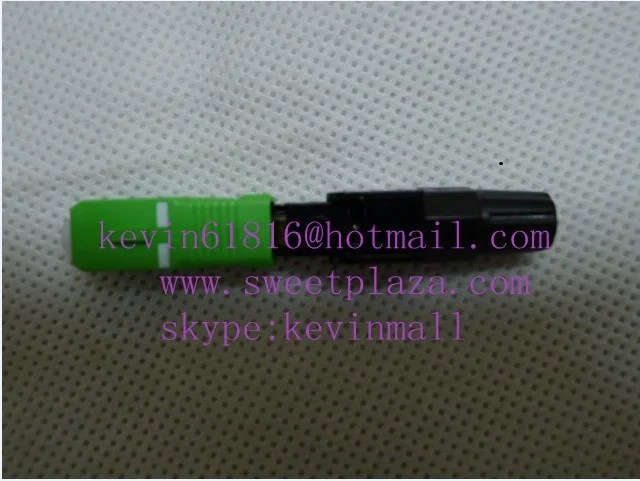 Зеленый коннектор SC/APC оптический прохладное волоконное соединение с портом