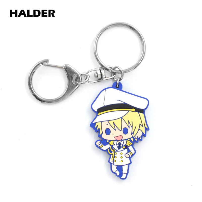 Аниме halder Uta no Prince Sama Aijima Cecil Ittoki Shinomiya Ren цифры кулон мягкий ПВХ Брелоки держатель ключей автомобильные брелоки для сумки - Цвет: Shinomiya Natsuki