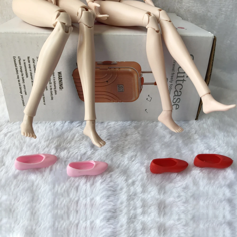 3 Pairs Plastic Mini Flat Doll Shoes For 1/6 BJD 30cm Foot for Cloth Accessories Girls | Игрушки и хобби