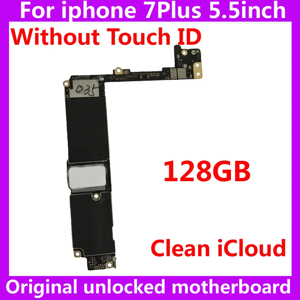 

Материнская плата высшего качества, 128 ГБ, без touch ID, для iphone 7 Plus, 7 Plus, для Apple A10, оригинальная материнская плата IOS с чипами