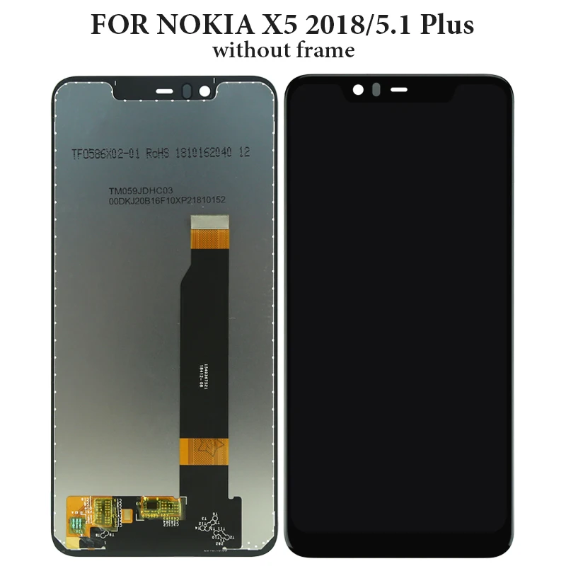 Запасные части для Nokia 5 1 Plus TA-1109 TA-1099 ЖК-дисплей X5 2018 с сенсорным экраном в сборе |