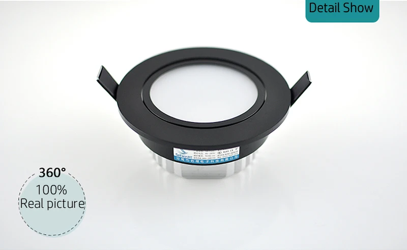 Черный корпус Led COB светильники 10 Вт 12 Диммируемый светодиодный встраиваемый