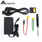 Портативный Электрический мини-паяльник TS100, цифровая паяльная станция с регулируемой температурой, OLED дисплей, щипцы для припоя с проводом