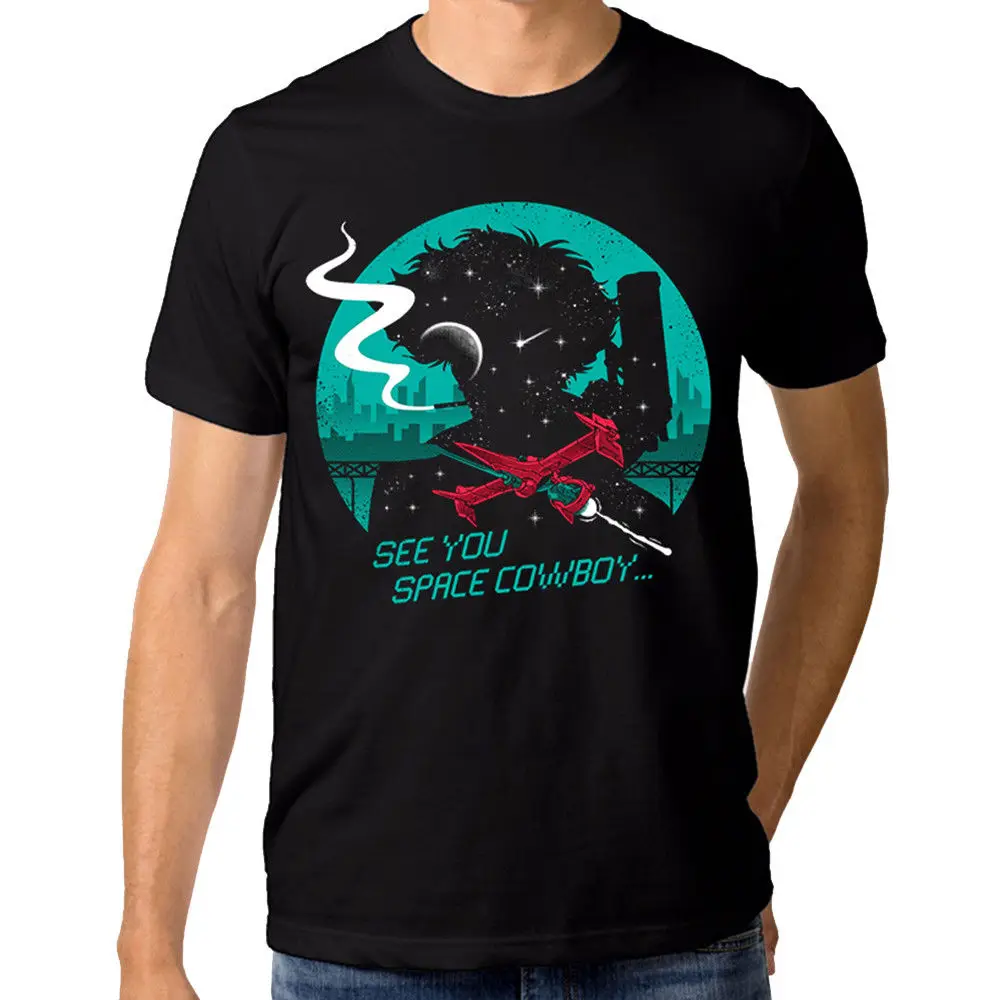 Ковбойская футболка Bebop 'See You Space Cowboy ' аниме мужская женская все размеры |