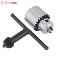 2pcsset mini 0 3 4mm jto drill collet chuck with 14 chuck inner hole and hexagon key wrench for diy electric drill