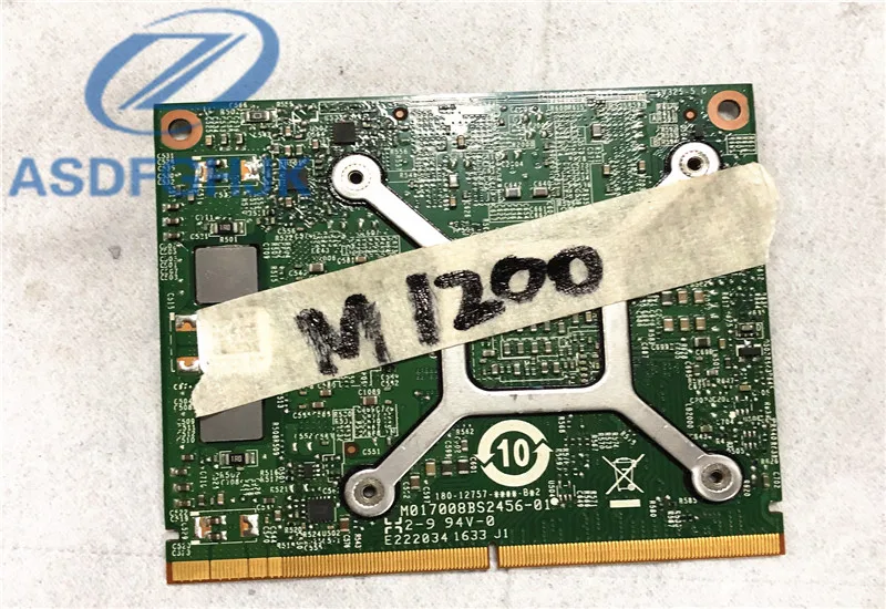 Оригинальный CN 0RD3JG 0RD3jG RD3JG для Квадро M1200M N17P Q1 A2 4G видеокарта hp Zbook 15 17 G3 dell M7510