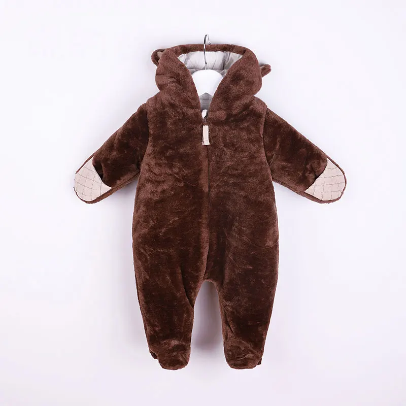 

Thick Warm Coral velvet Baby Rompers Winter Baby girl Boy Clothes Newborn Baby Romper