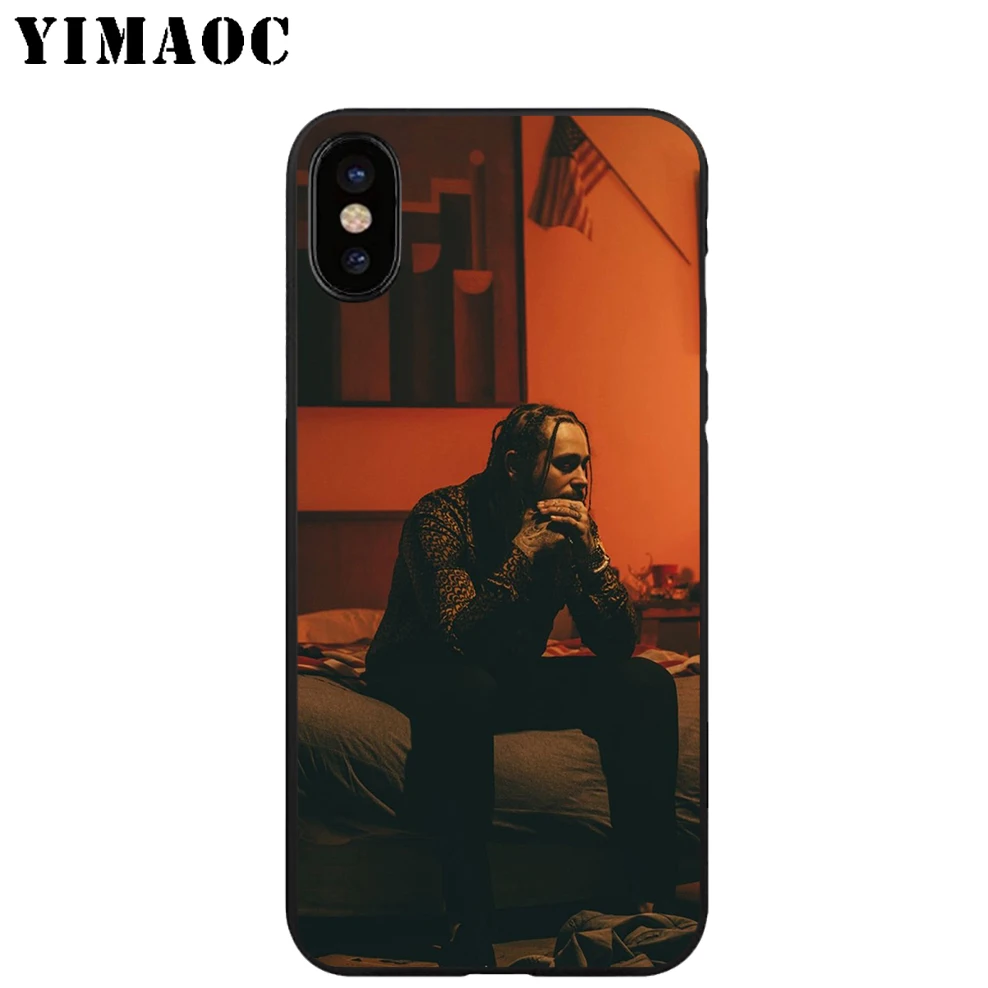 YIMAOC Post Malone Hip Hop Мягкий ТПУ Черный силиконовый чехол для iPhone X или 10 8 7 6 6S Plus 5 5S SE Xr Xs