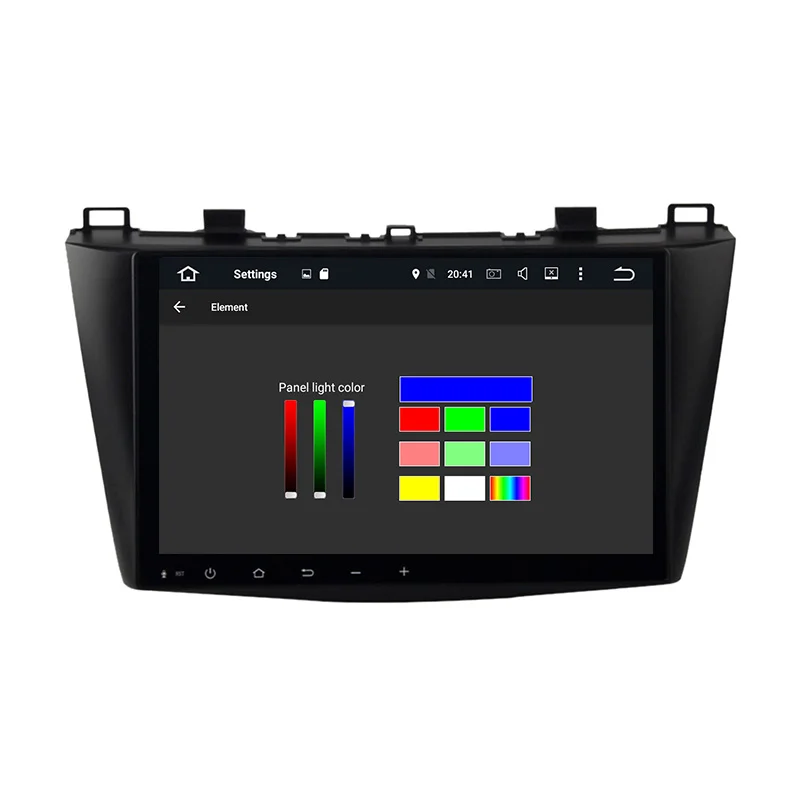 Aoluoya IPS 4 Гб ОЗУ 32 ПЗУ Восьмиядерный Android 8 0 автомобильный DVD GPS плеер для Mazda 3 2010 2011