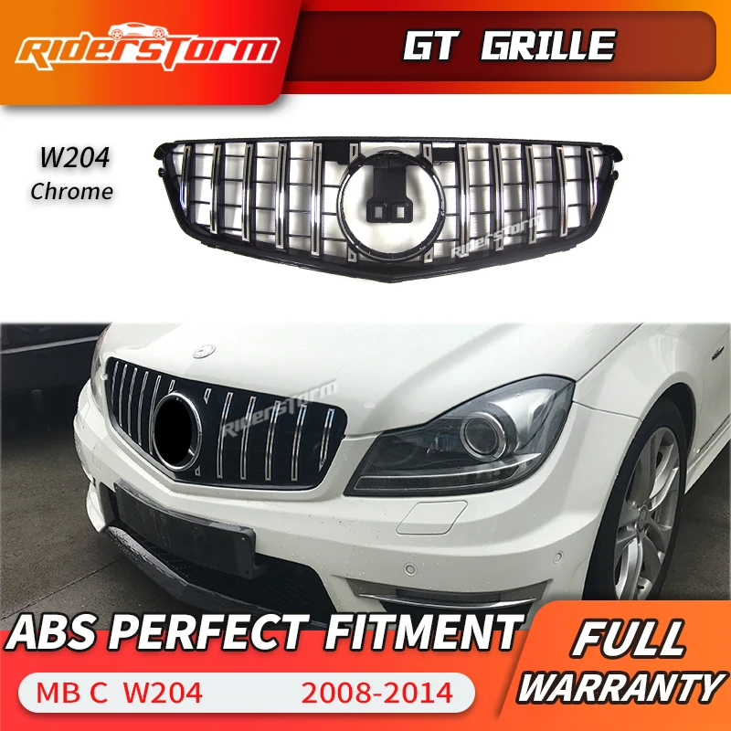 Решетка C180 W204 GT для mercedesz решетка C класса racing gt C200 C250 C300 2008-2014 c204 переднего бампера