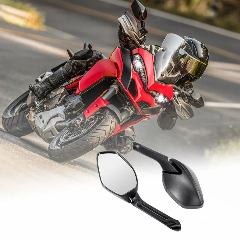Черное зеркало заднего вида для мотоцикла Ducati Multistrada 1200 2015 долговечное |