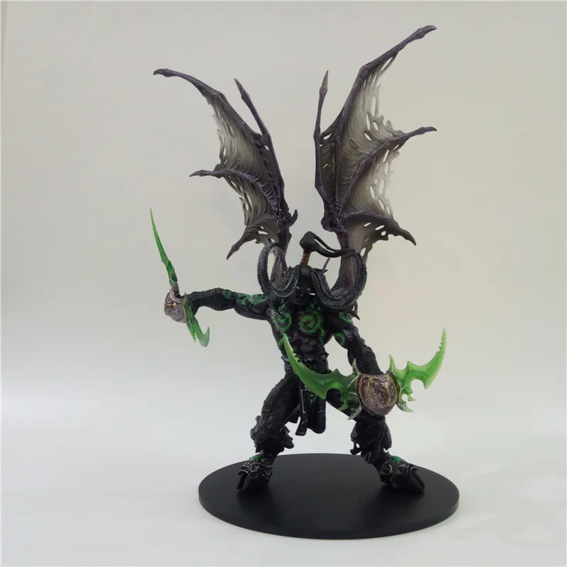 29 см WOW охотник на демонов форма ILLIDAN STORMRAGE Делюкс Коллекционная Фигурка черный фиолетовый модель игрушка в подарок