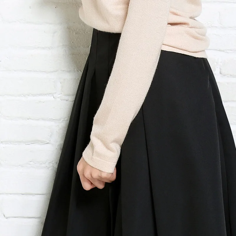 

Women's Spring Autumn O-Neck Cashmere Knitted Pullover Tops Solid Color Sweaters Slim Knitwear with Bow Neckwear Pulls