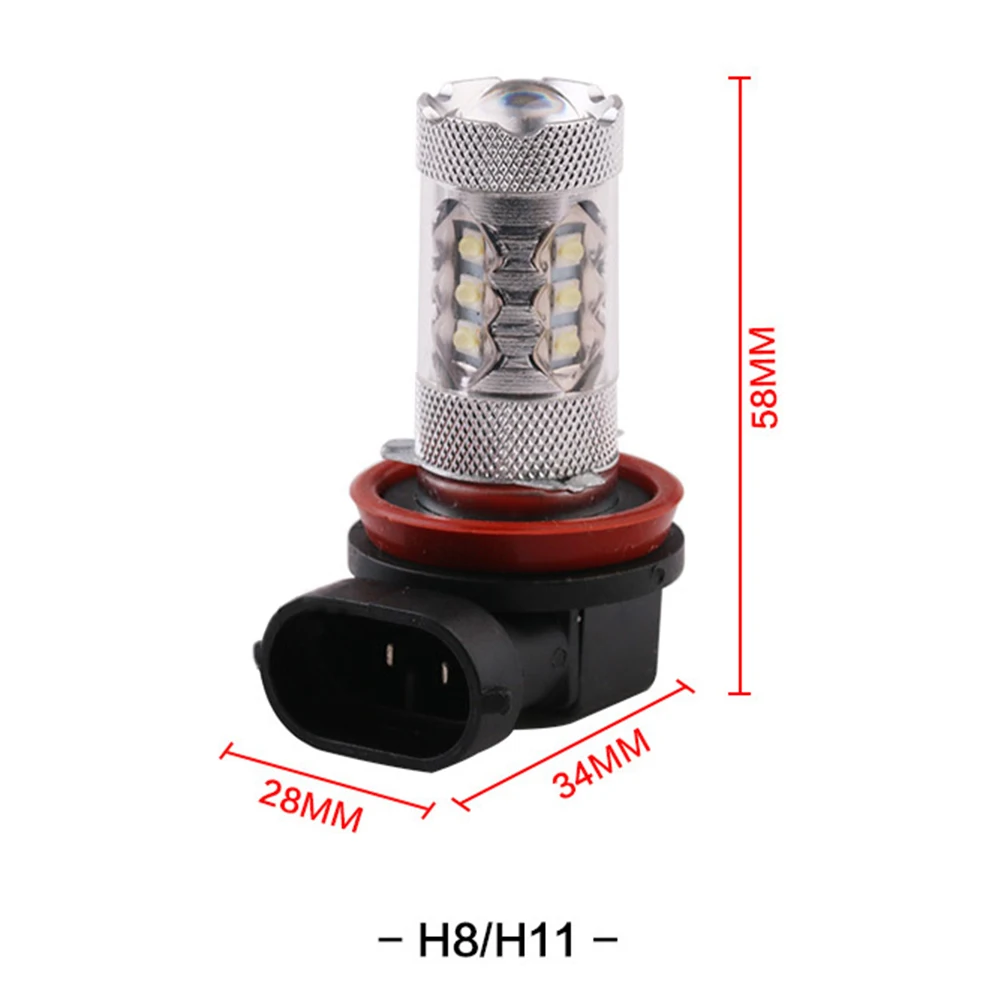 Светодиодный светильник 2 шт. SMD 2828 80 Вт противотуманный ходовой белый лампа D RL