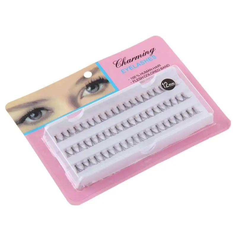 Individual False Eyelashes Fake 60 Stand Premium Corner Flare Cluster Lashes Eyelash Extensions Voluminous #Y | Красота и здоровье