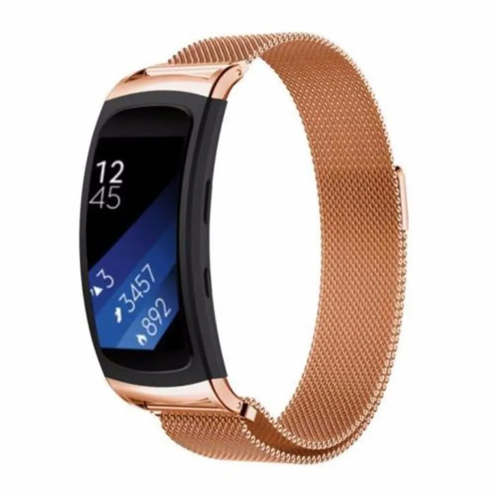 Нержавеющая сталь браслет Миланского Магнитная Петля ремешок для samsung шестерни Fit 2 Fit2 Pro SM-R360 Smart ремень для часов Ремешки наручных часов
