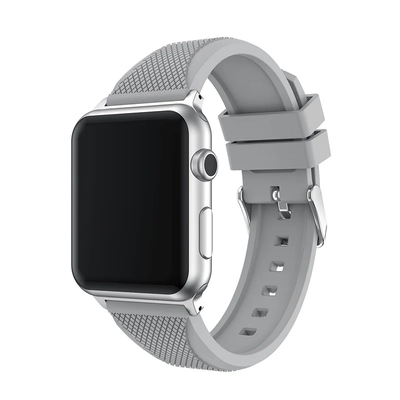 Новый популярный мужской женский силиконовый для часов Ремешок наручных Apple Watch