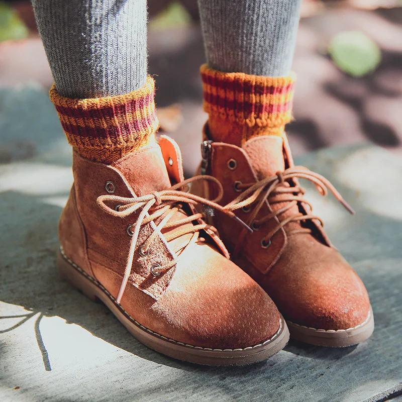 ideacherry Brand New Autumn Winter Baby Socks Double Bars Thick Line Cotton Anklet Child Sock Retro Boots Warm | Детская одежда и