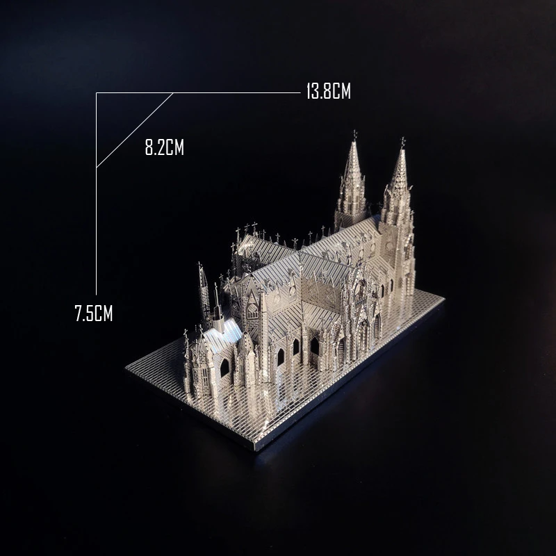 Пазл HK NANYUAN ST.PATRICK'S 3D собор Металлическая Модель для сборки украшение дома