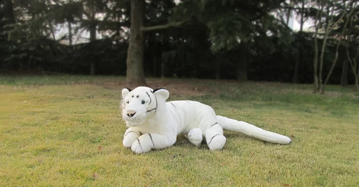 Милая плюшевая искусственная кожа высокого качества кукла-Тигр подарок около 110