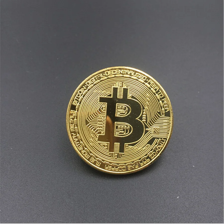 OL монета-Биткоин позолоченная Посеребренная Коллекционная BTC Биткоин монеты