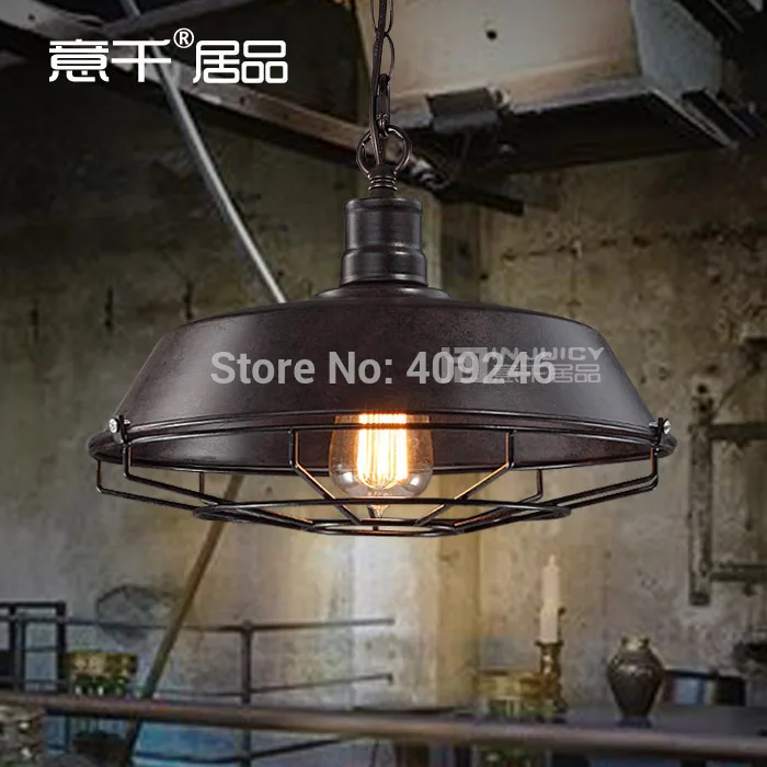 

Loft Rural Industrial Vintage Pendant Lamp Restaurant Bar Lamp Cafe Lamp 36CM Black/Rust Color Droplight Coffee Shop