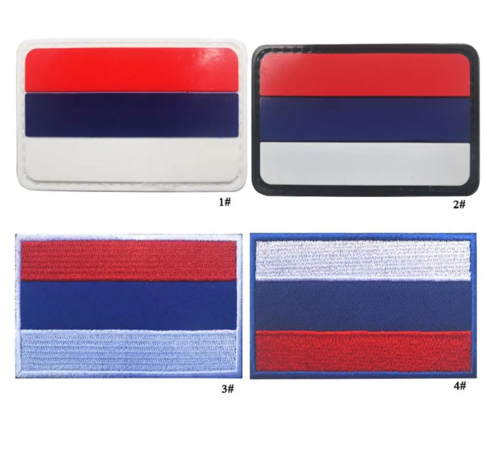 20 шт. резиновые нашивки с российским флагом|patch army|flag patchtactical badge |