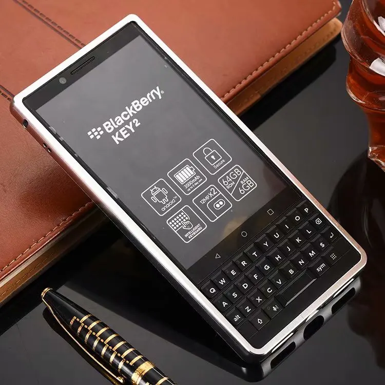 Модные Роскошные зеркальные чехлы из розового золота для Blackberry Key 2, алюминиевая металлическая рамка, задняя крышка для Blackberry Key2 KEY TWO