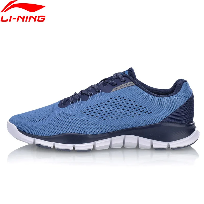 Li Ning Для мужчин супер тренер M обувь на плоской подошве с гибкой дышащая подкладка