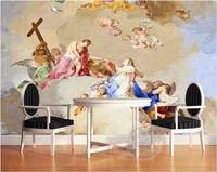 custom mural photo 3d wall paper picture angel love of jesus living room decor painting 3d wall murals wallpaper for wall 3 d