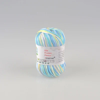 937 yellow blue gree TPRPYN 50 г = 1 шт. пряжа для вязания, нанометровая Белковая бархатная мягкая пряжа для детской одежды - Цвет: 937 yellow blue gree