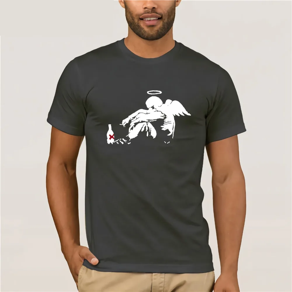 Футболка Banksy/angel yolo Comical Shirts Men'S | Мужская одежда