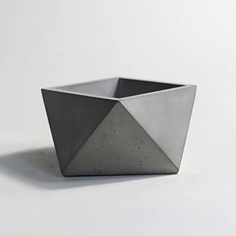 Новый силиконовый бетон Schimmel Geometrische Bloempotten цемента Vaas Handgemaakte ящик для комнатных