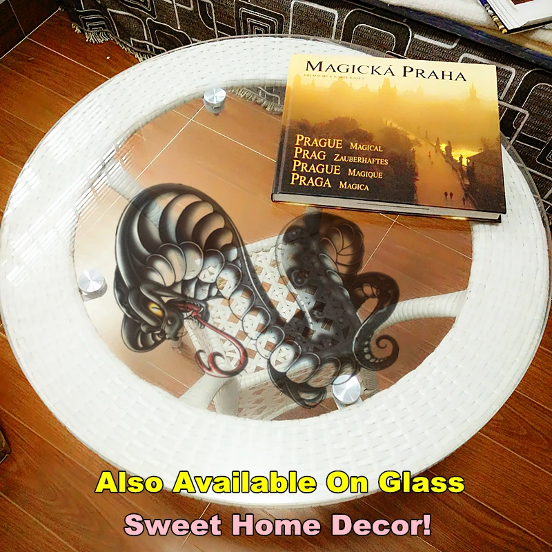 SHNAPIGN Кобра африканская временная татуировка боди-арт флэш-тату наклейки 21*15 см