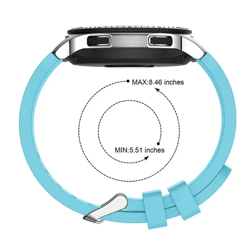 Силиконовый ремешок на запястье для Samsung Galaxy Watch 46 мм SM-R800 Смарт-часы Gear S3 Frontier Silicone