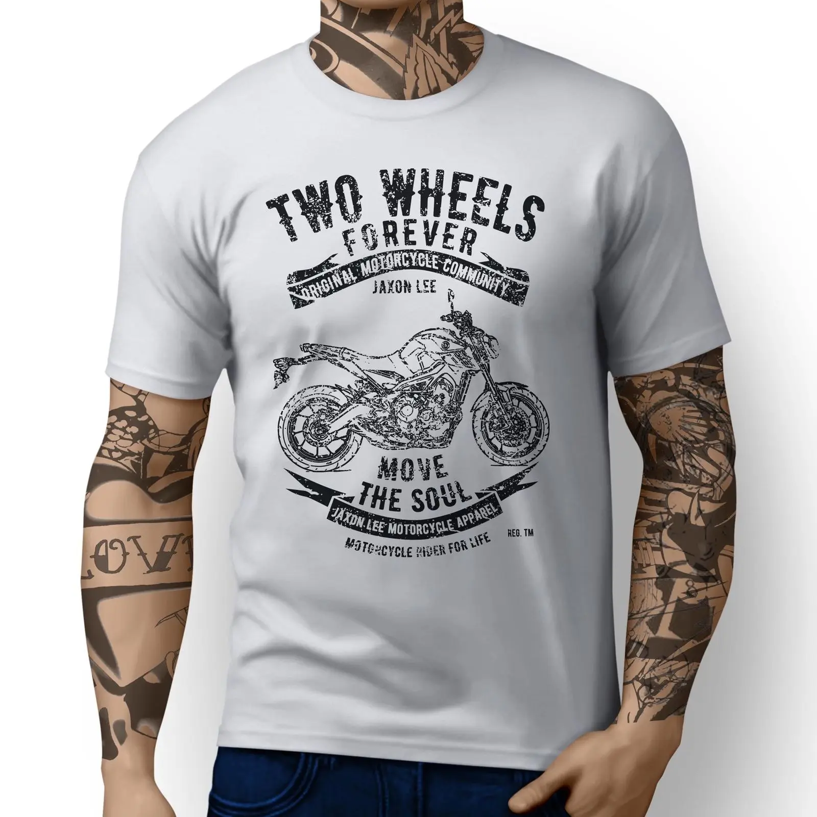 

2018100% Cotton Short Sleeve O-Neck Tops Tee Shirts Japanese Classic Motorbike MT09 inspired Motorcycle Art design Tee Shirt