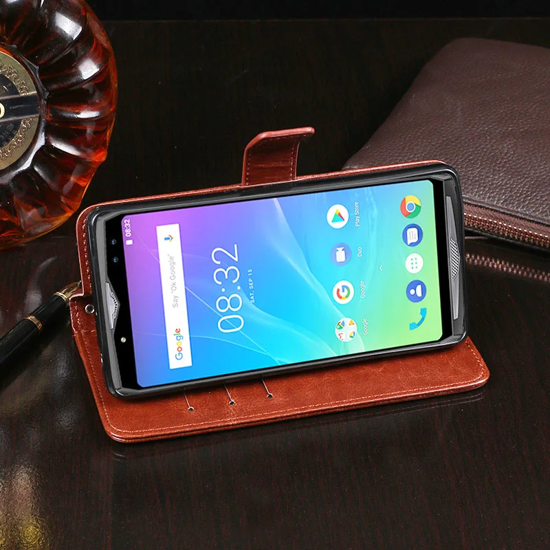 Чехол для Ulefone Power 5 роскошный кожаный чехол телефона защитный флип-чехол