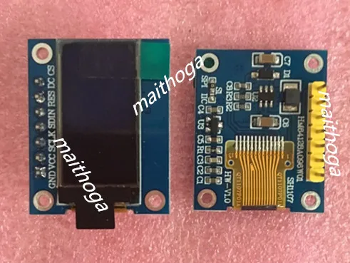Maithoga 0 96 &quot7P SPI белый OLED экран SH1107 Drive IC 64*128 вертикальный IIC интерфейс|white oled|oled