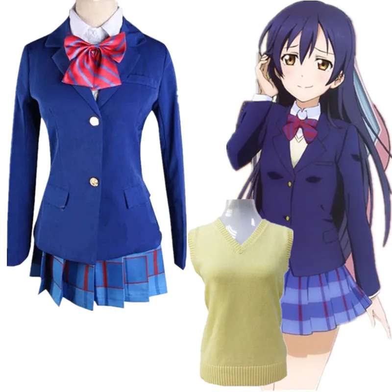Love Live/костюмы для косплея милая школьная форма студентов полный комплект свитер